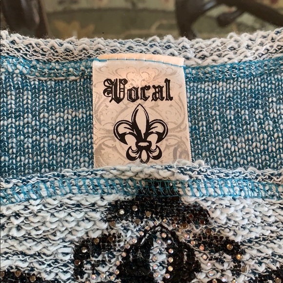NWOT Vocal embellished sweater. Sz XL - Picture 4 of 8